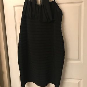 London Times Woman 18W Black halter dress